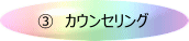 ③　カウンセリング